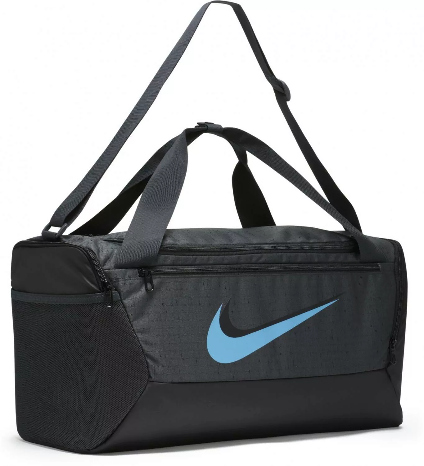Nike Brasilia S Duffel Sporttasche (Farbe: 070 dark smoke grey/black coast) günstig online kaufen