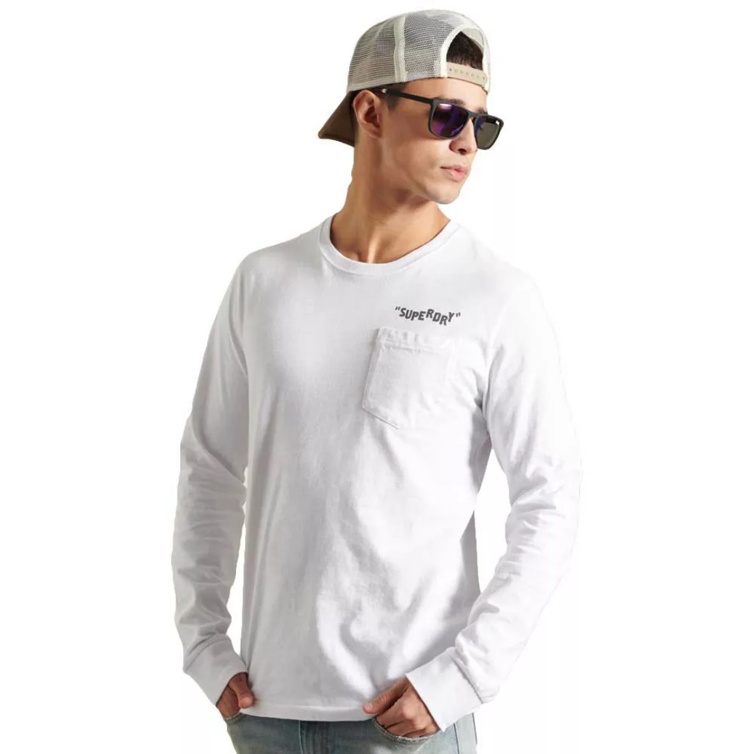 Superdry Sushi Rollers Pocket Langarm-t-shirt M Optic günstig online kaufen