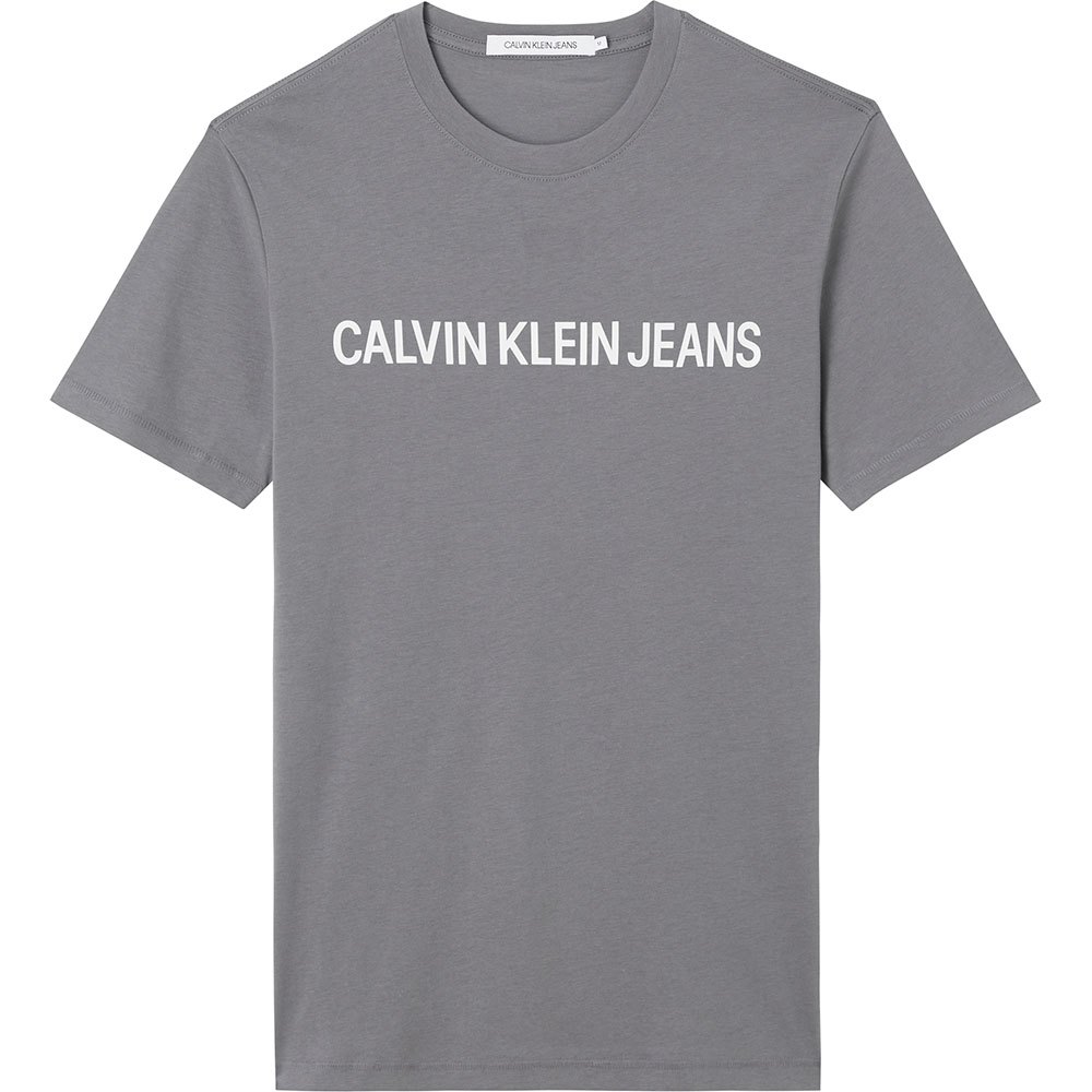 Calvin Klein Jeans Institutional Logo Slim Kurzärmeliges T-shirt M Fossil G günstig online kaufen