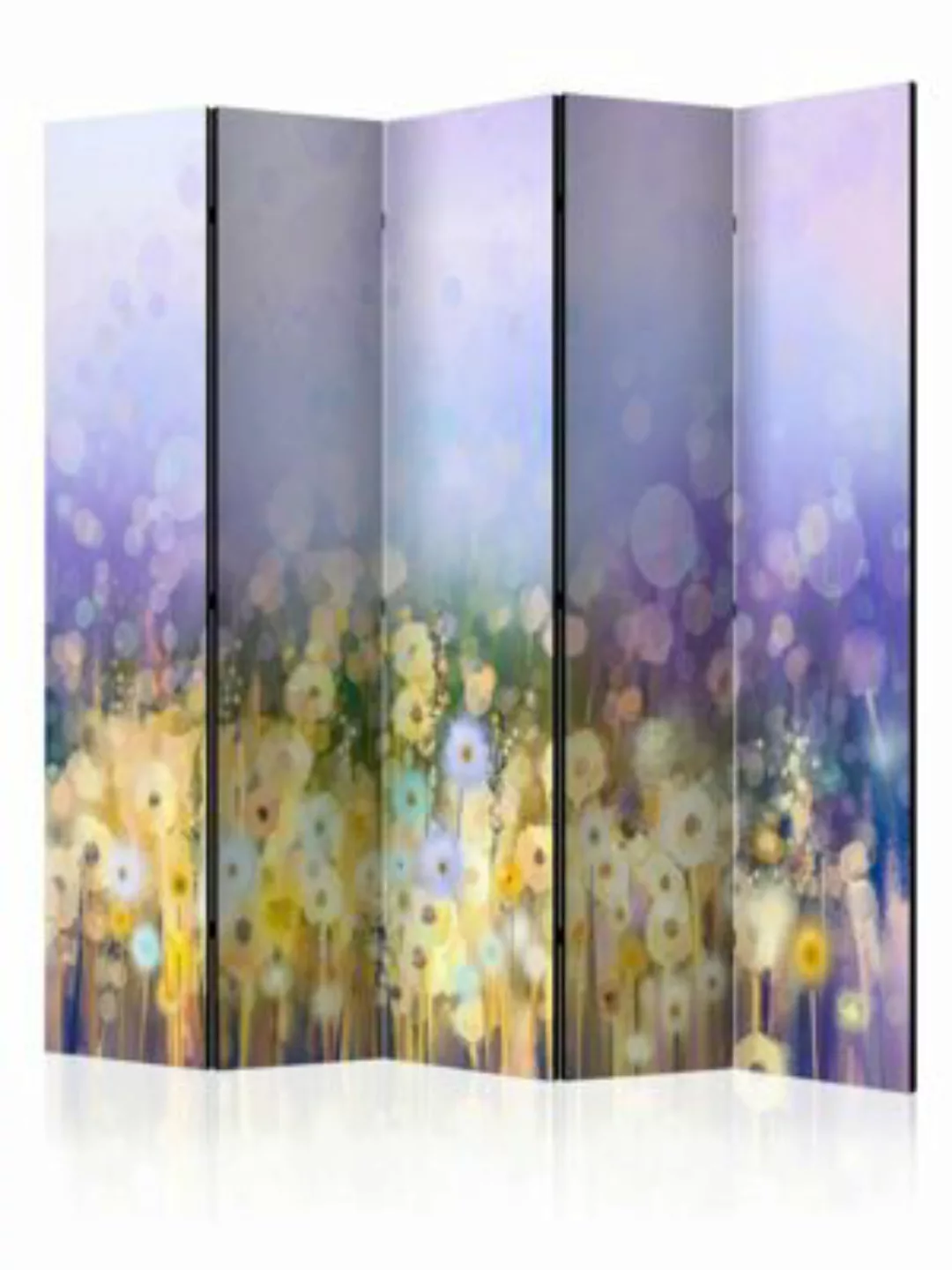 artgeist Paravent Painted Meadow II [Room Dividers] blau-kombi Gr. 225 x 17 günstig online kaufen