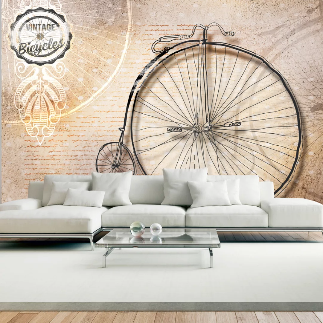 Fototapete - Vintage Bicycles - Sepia günstig online kaufen