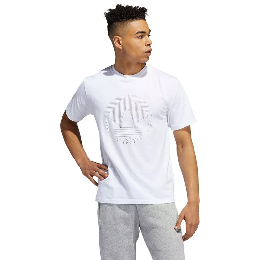 Adidas Originals Deco Trefoil Kurzarm T-shirt L White günstig online kaufen
