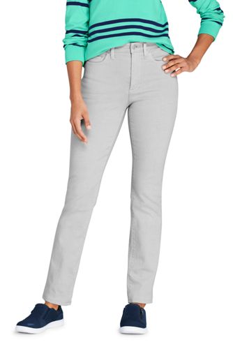Farbige Shaping Jeans EcoVero, Straight Fit High Waist, Damen, Größe: 46 30 günstig online kaufen