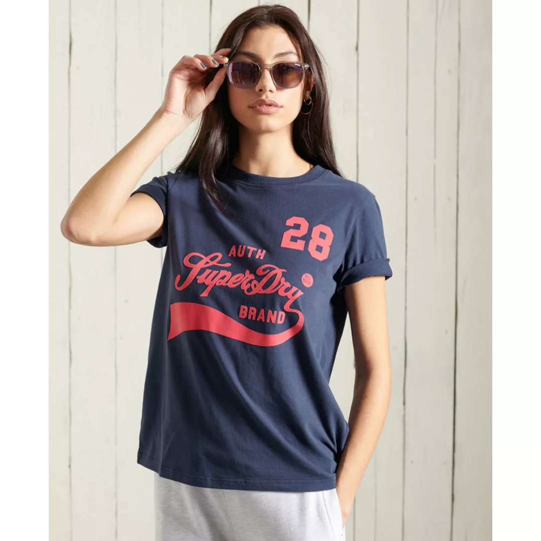 Superdry Collegiate Cali State Kurzarm T-shirt XL Nautical Navy günstig online kaufen