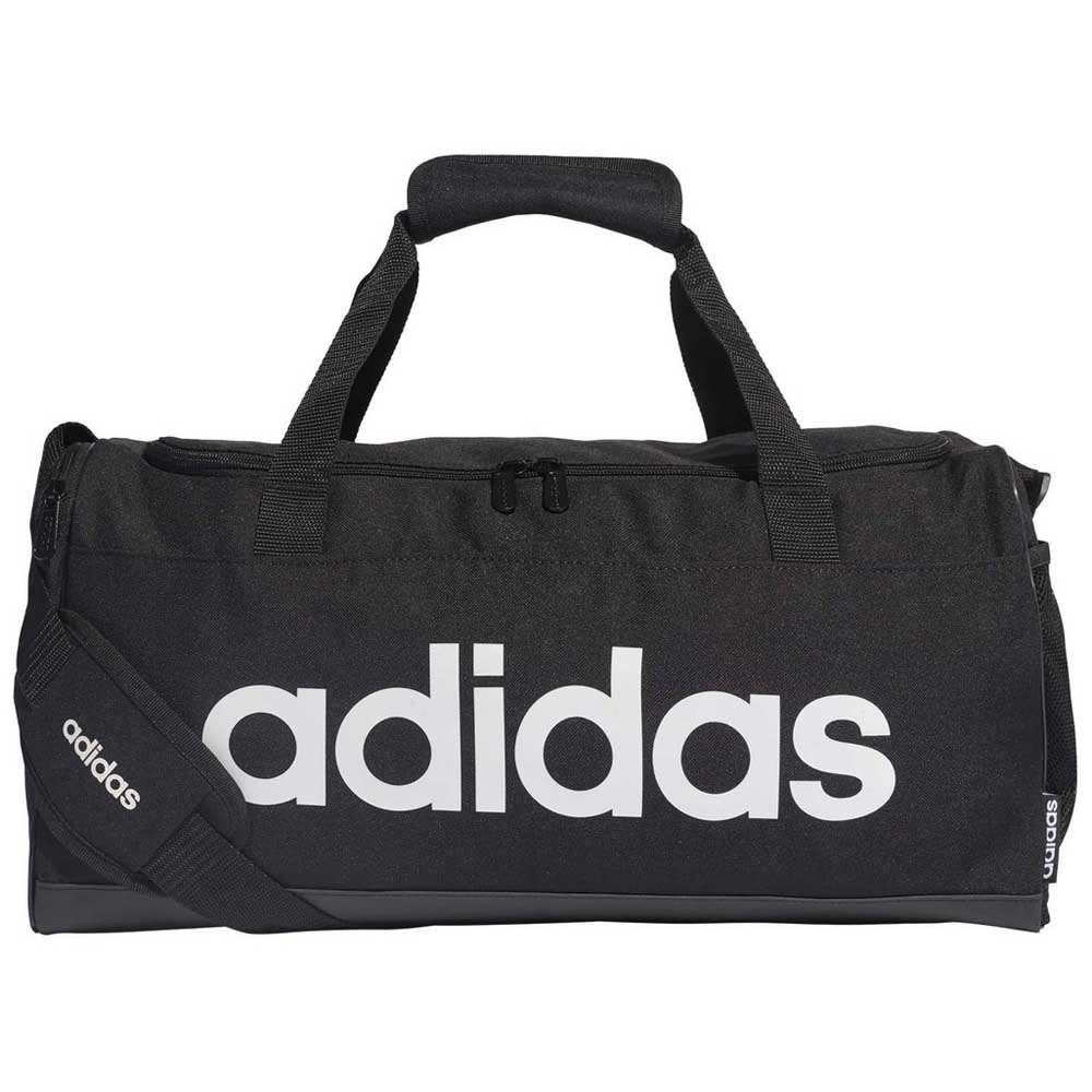 adidas Linear Duffle Sporttasche small (Farbe: black/black/white) günstig online kaufen