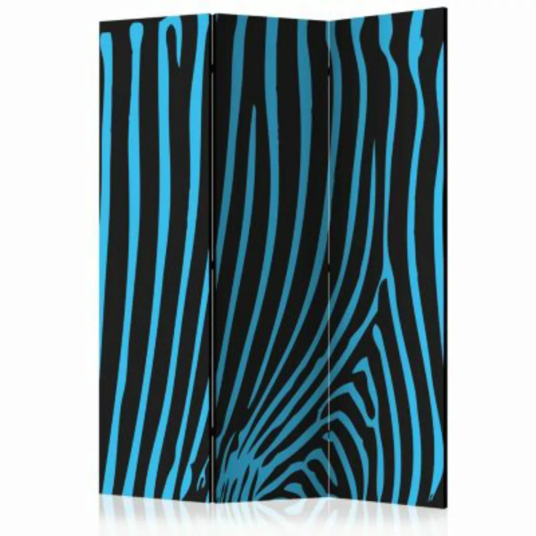artgeist Paravent Zebra pattern (turquoise) [Room Dividers] blau-kombi Gr. günstig online kaufen