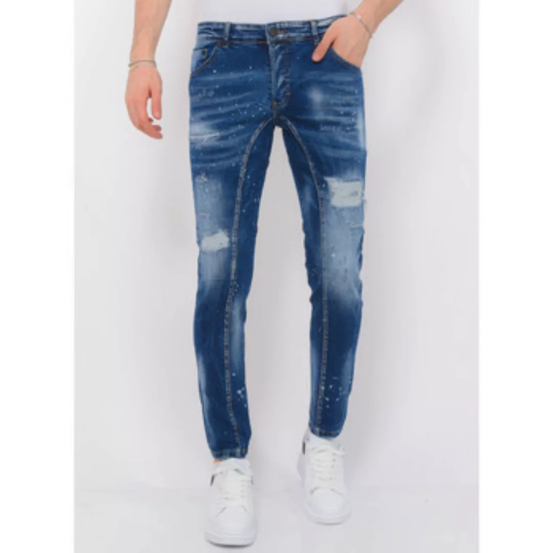 Local Fanatic  Slim Fit Jeans Destroyed Hosen Stonewashed Slim günstig online kaufen