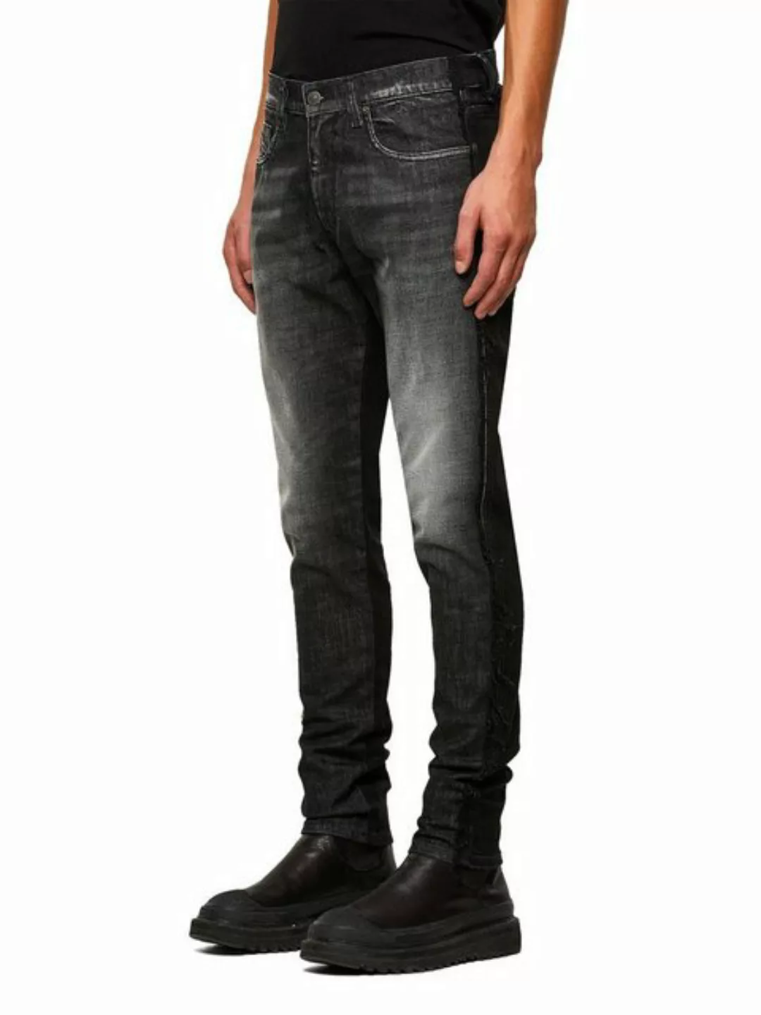 Diesel Slim-fit-Jeans Stretch Zweifarbig Rohkante - D-Strukt 009HY - Länge: günstig online kaufen