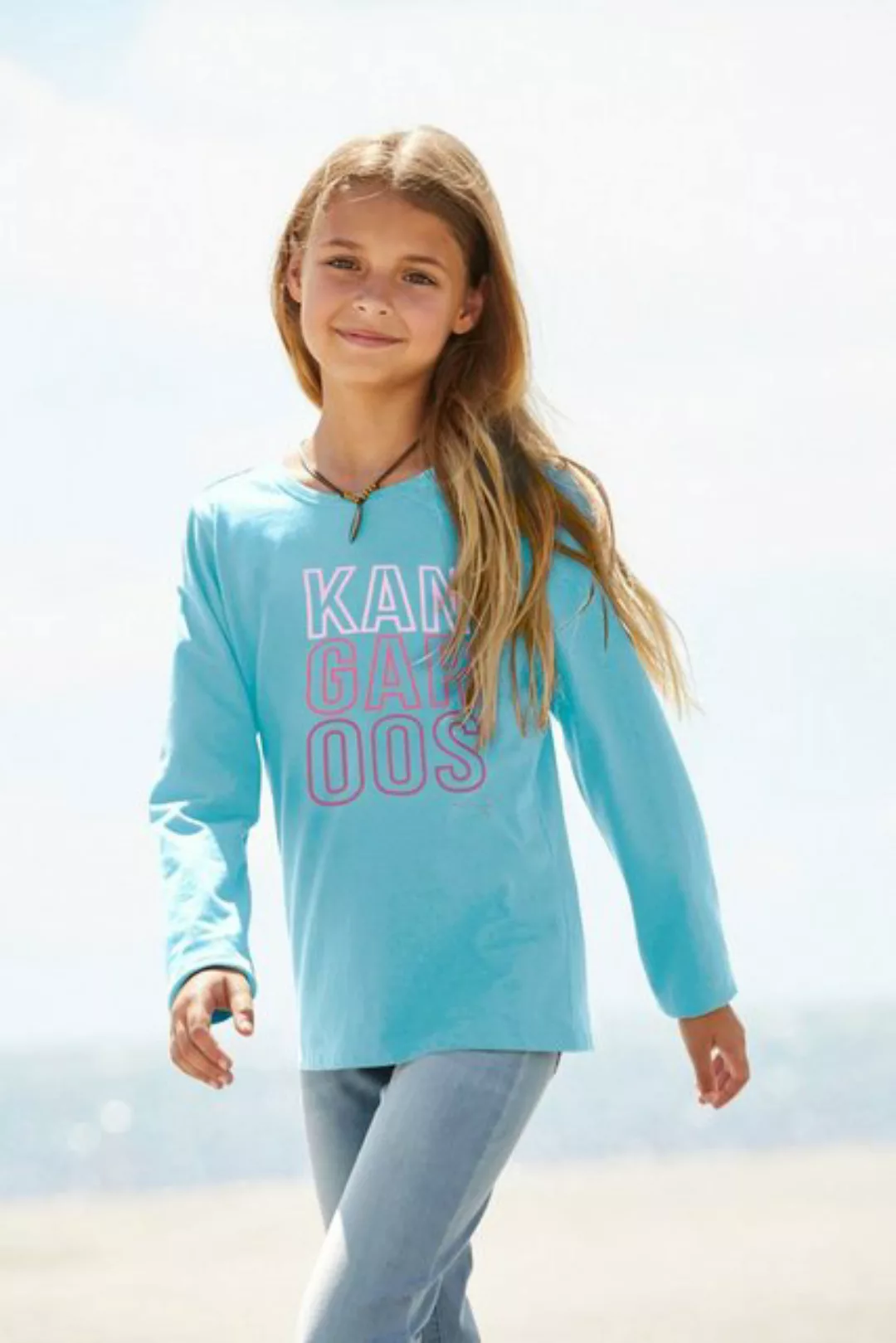 KangaROOS Langarmshirt leicht taillierte Form günstig online kaufen