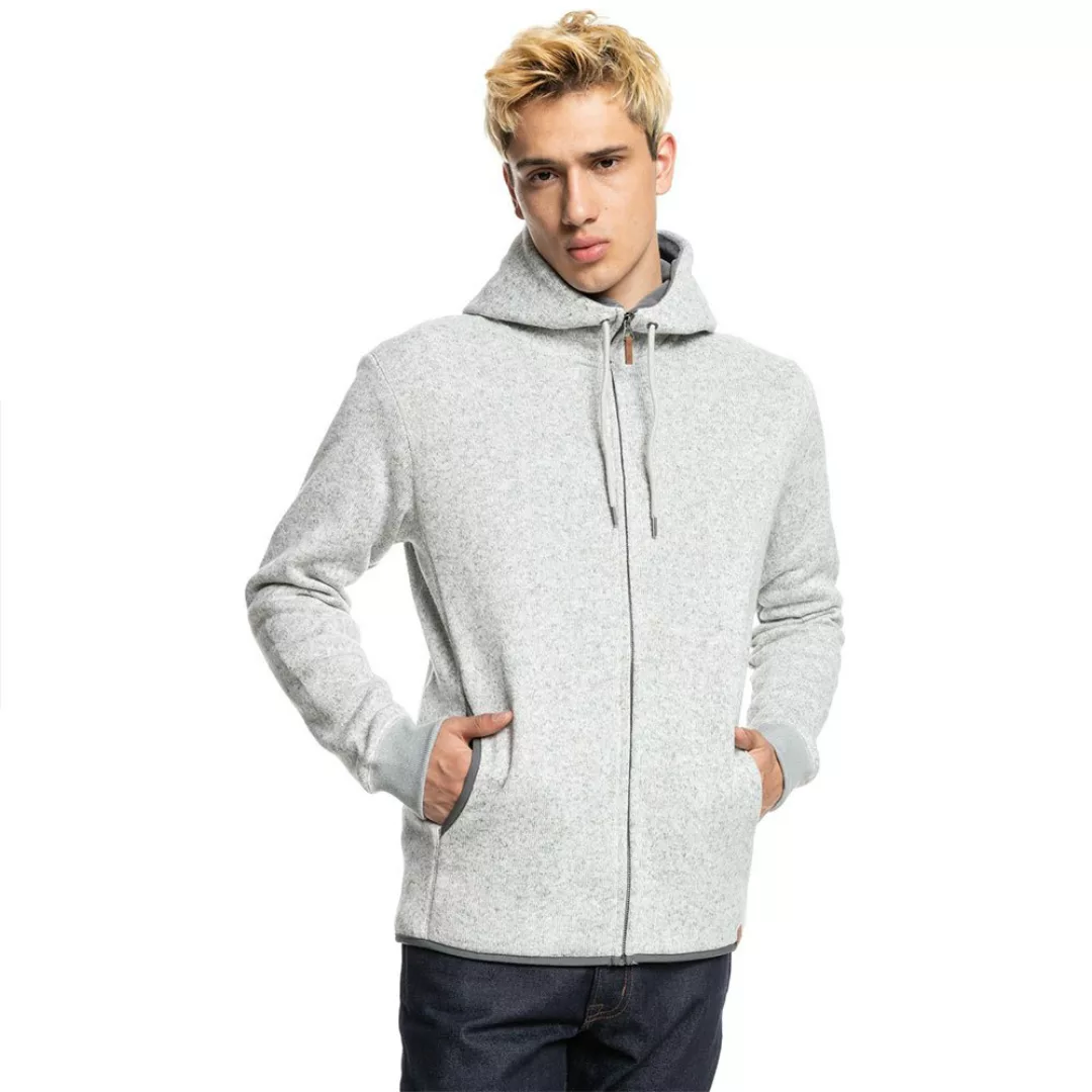 Quiksilver Keller Sweatshirt Mit Reißverschluss S Light Grey Heather günstig online kaufen