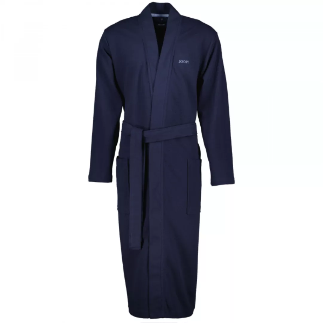 JOOP Herren Bademantel Kimono Pique 1656 - Farbe: Blau - 175 - M günstig online kaufen