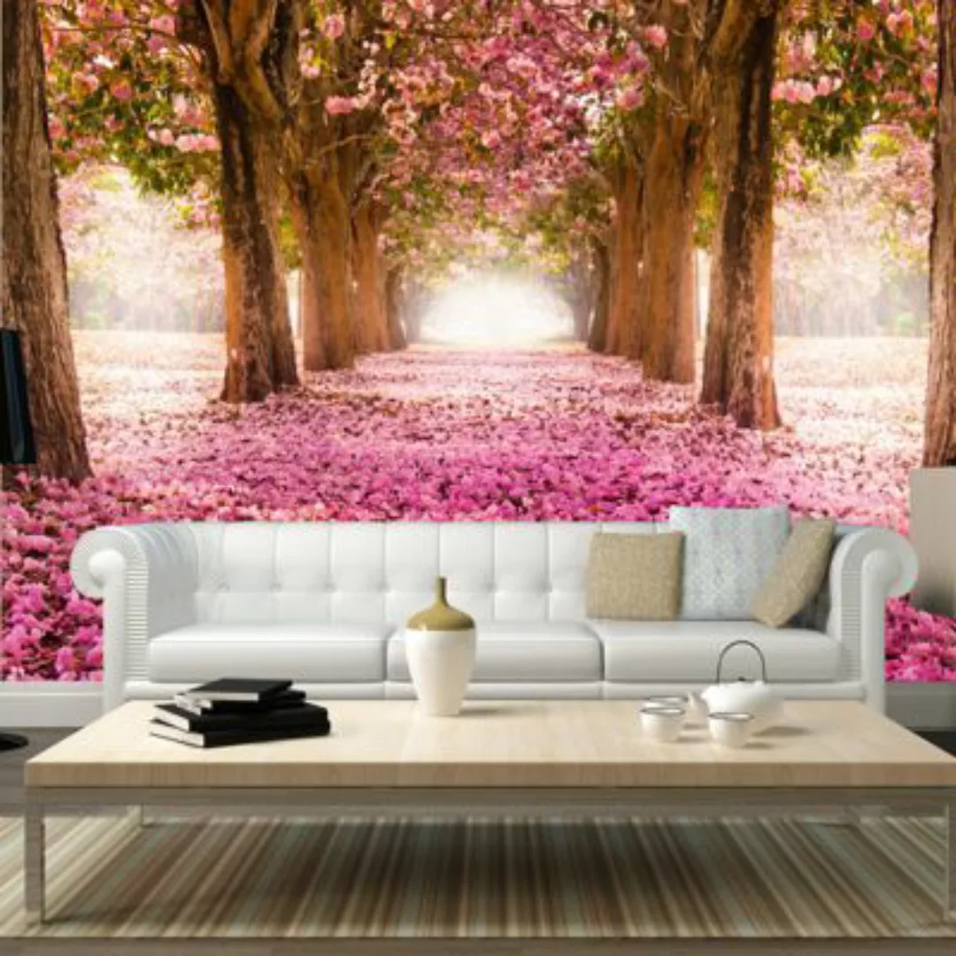 artgeist Fototapete Pink grove braun/pink Gr. 150 x 105 günstig online kaufen
