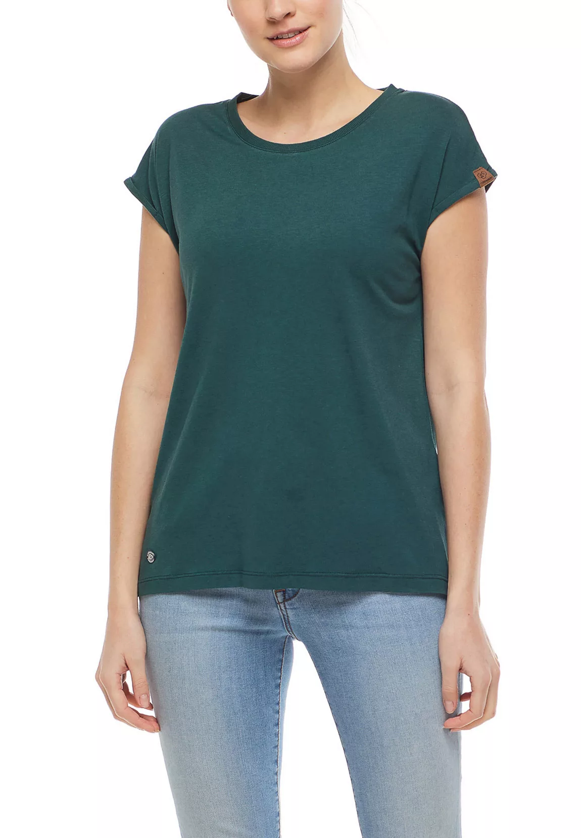 Ragwear Damen T-Shirt DIONE 2121-10006 Dark Green 5021 Dunkelgrün günstig online kaufen