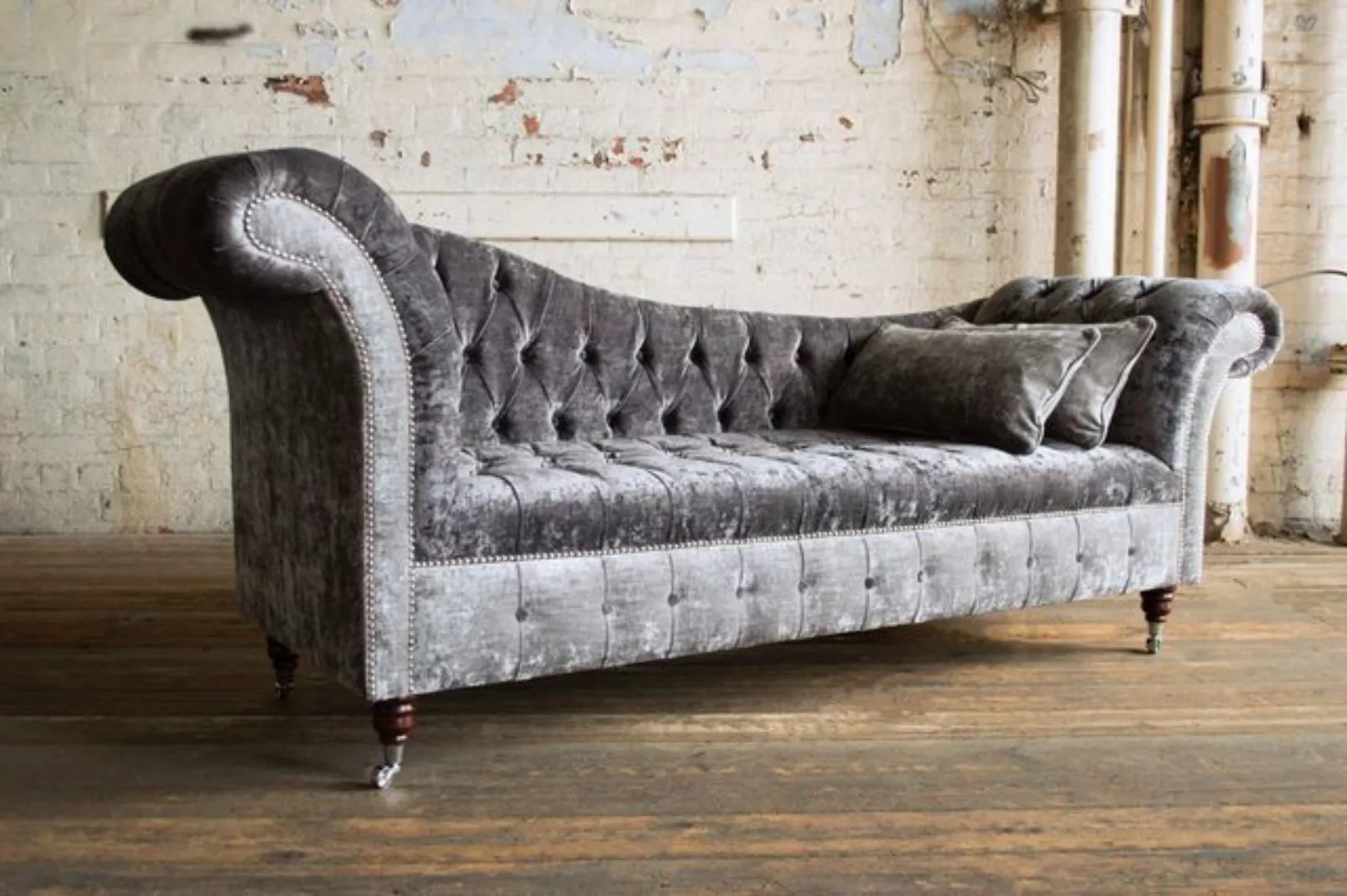 JVmoebel Chesterfield-Sofa, Design Sofa Chesterfield Luxus Klass Couch Pols günstig online kaufen