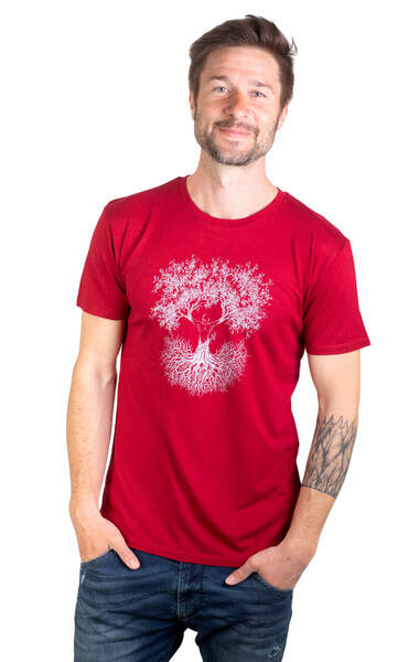 Ecovero Shirt Fairwear Für Herren "Fusion" In Brick Red günstig online kaufen