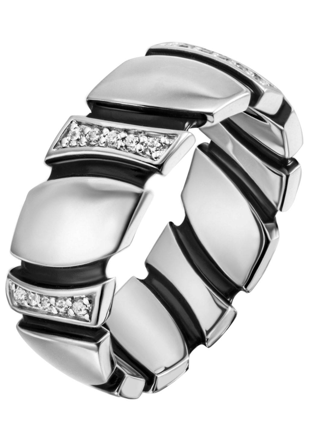 JOBO Fingerring, 925 Silber mit 30 Zirkonia günstig online kaufen