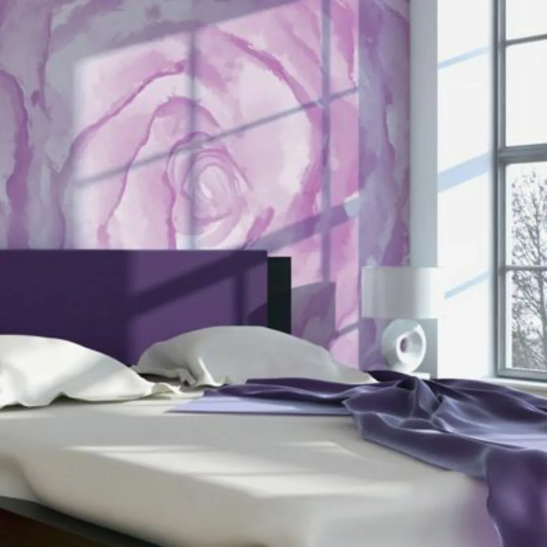 artgeist Fototapete Rose (rosa) violett Gr. 200 x 154 günstig online kaufen