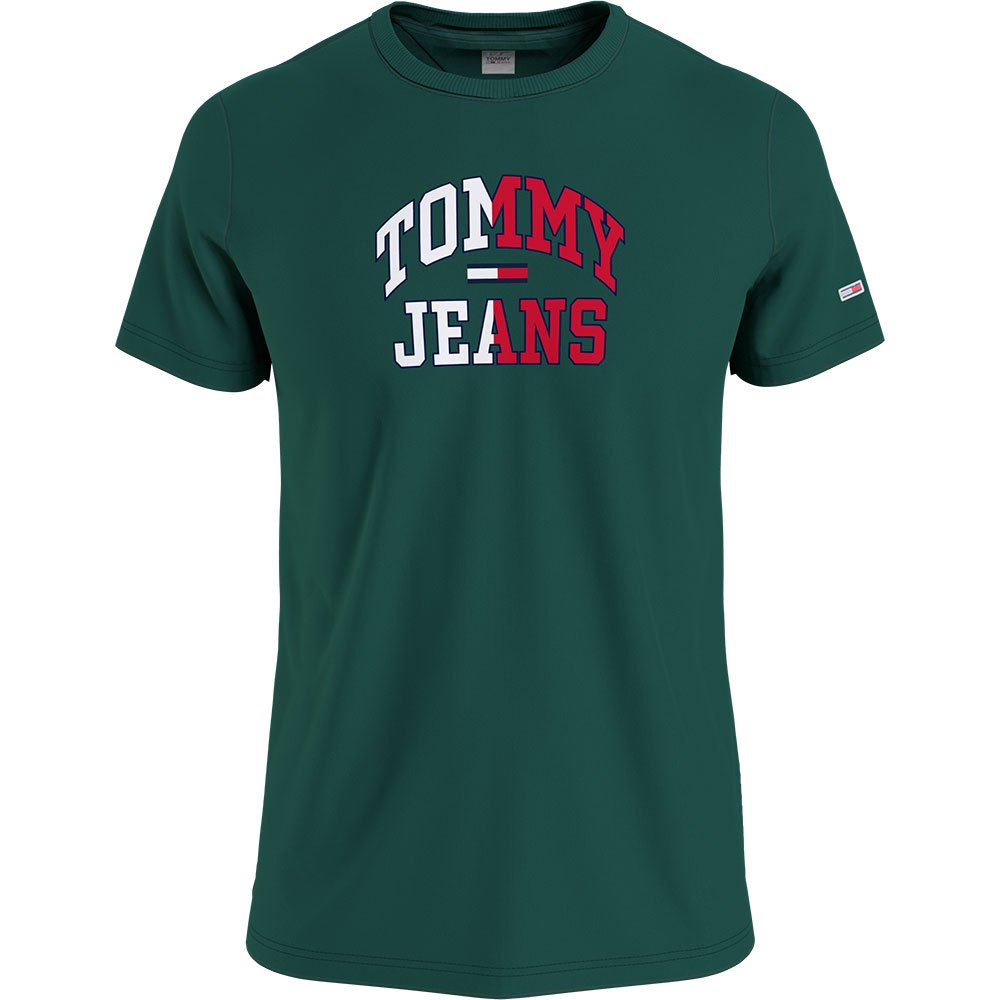 Tommy Jeans Entry Collegiate Kurzärmeliges T-shirt XL Rural Green günstig online kaufen