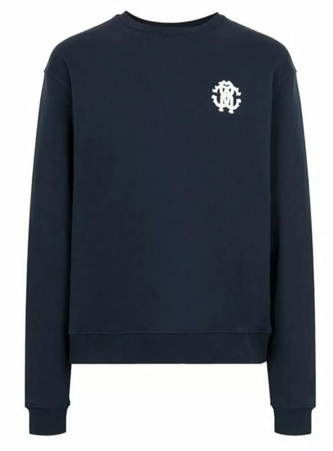 roberto cavalli Sweatshirt Sweatshirt RC Logo Tiger-Print Blau günstig online kaufen
