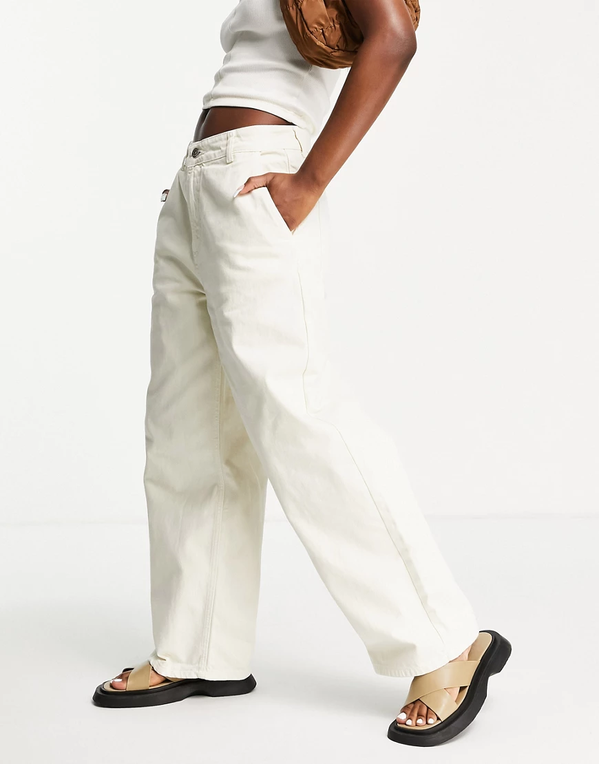 Bolongaro Trevor – Abigail – Jeans mit Ballonbeinen in mittlerem Ecru-Weiß günstig online kaufen